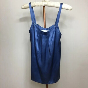 Joe  Fresh - Y2K Blue Silk Tank Top